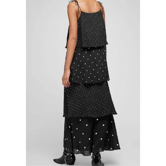 Anine Bing Daisy Tiered Polka-dot Maxi Dress - Picture 7 of 7